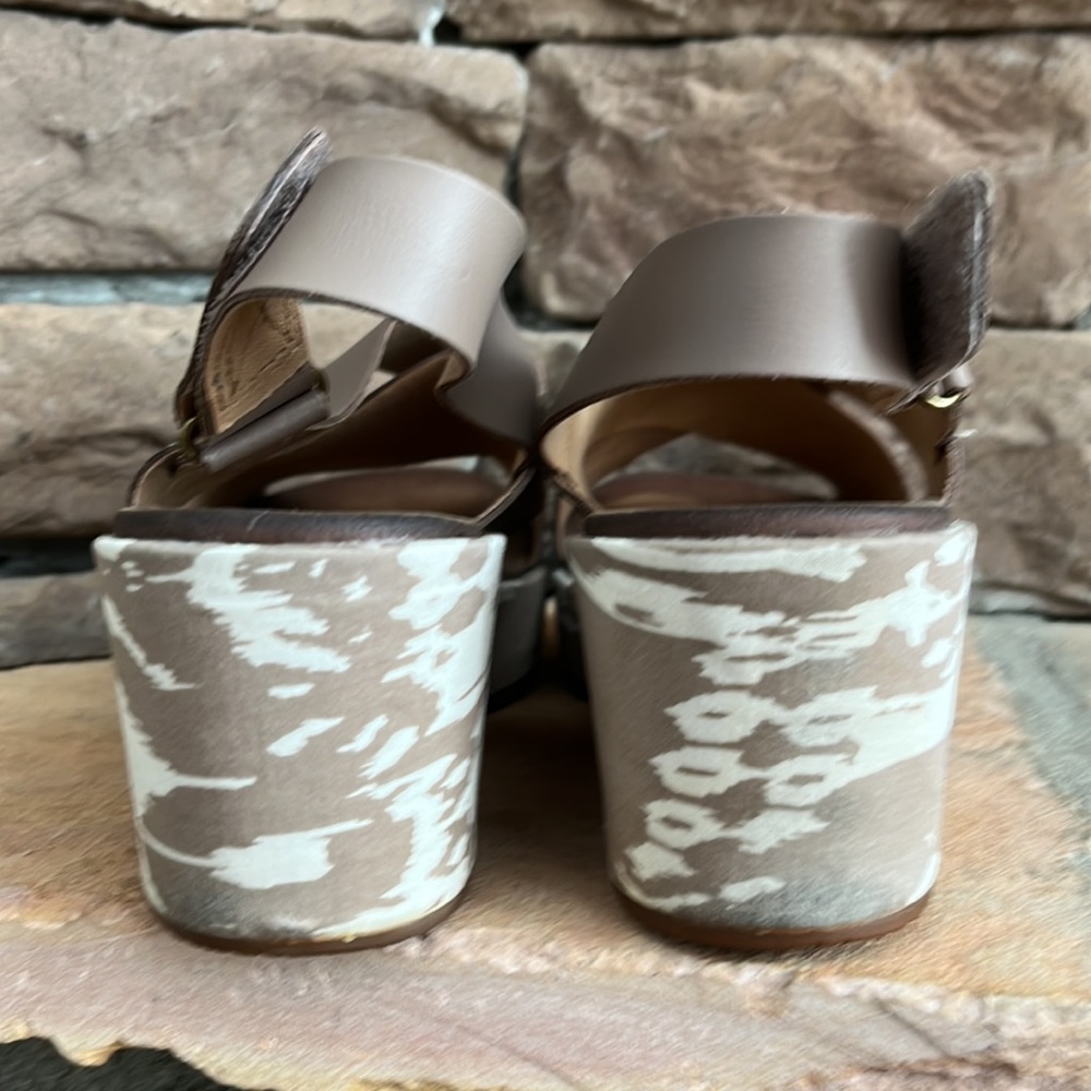 Clarks‎ Stasha Hale Wedge Sandal / SZ 9.5 W - Picture 7 of 9